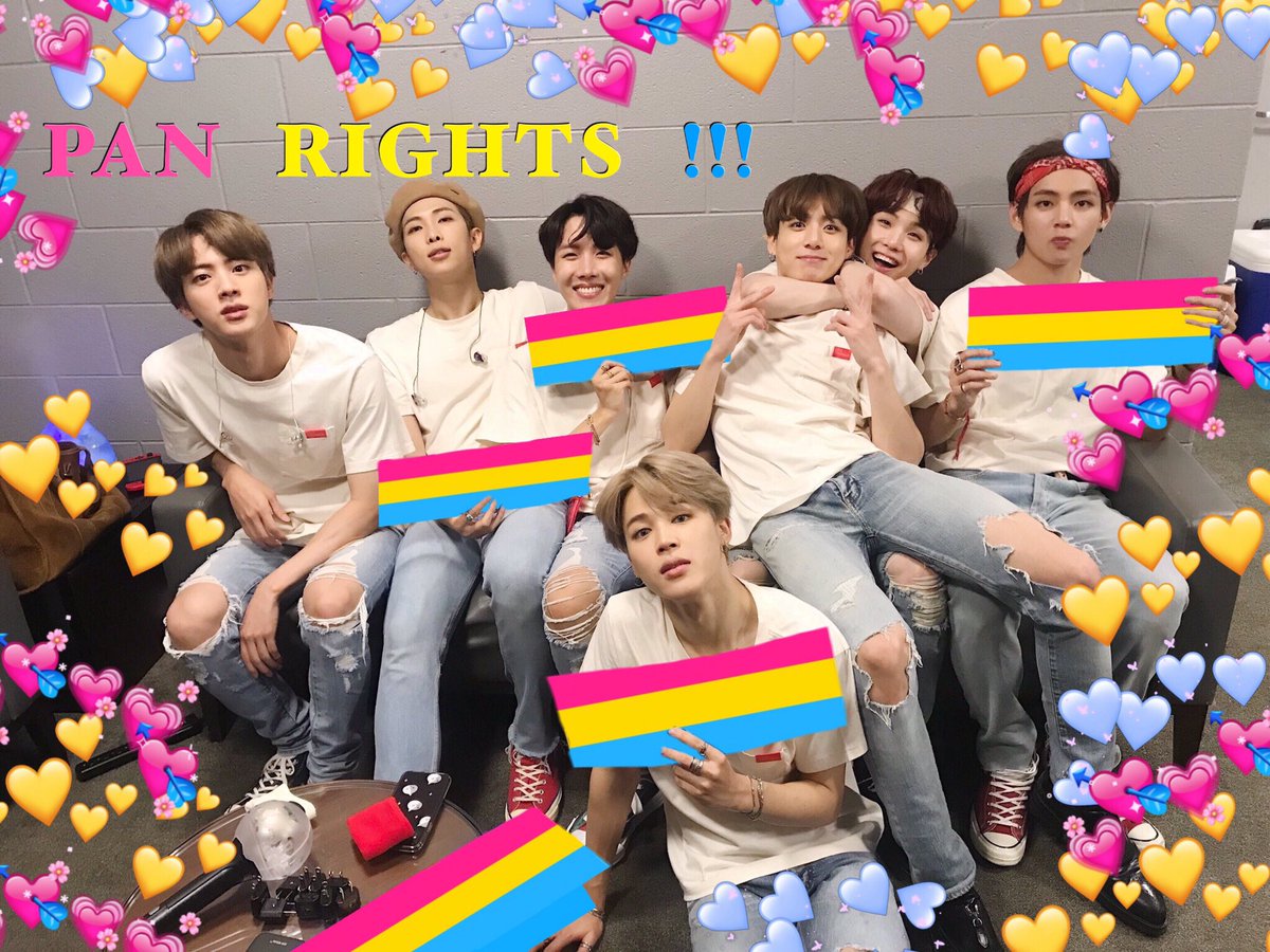 fleurenid's tweet image. happy #PansexualVisibilityDay !! remember y’all are super valid and loved, dont listen to panphobic people 🥰😚😚