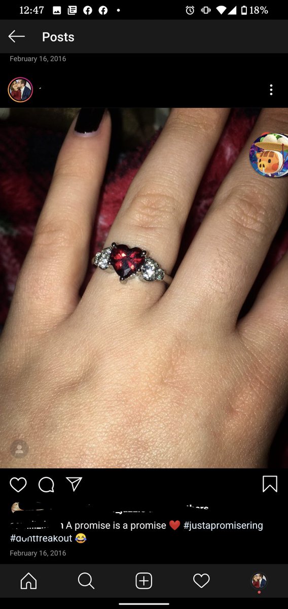 Alright picture it: Feb 2016, dating about 8 months? Our relationship had hit the "rocky" point that tends to come after the "honeymoon" phase, nothing insane but we both needed to grow a bit. Kollin gave me a promise ring as a promise that we were gonna work through things--
