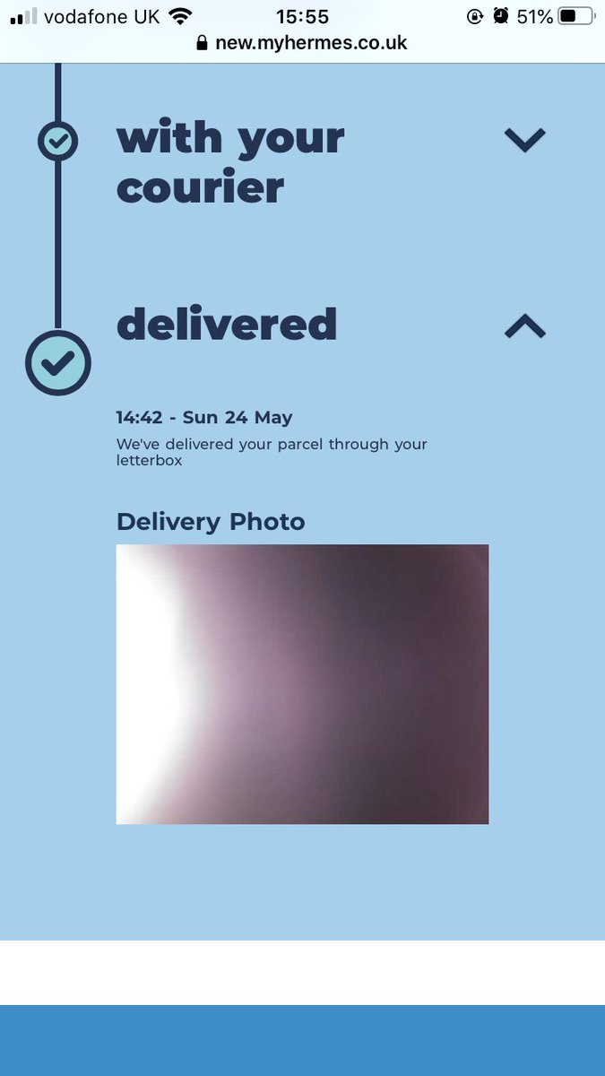 dons_blackman's tweet photo. I’d love to know where my parcel actually is since it has not been posted through my letterbox!! @Hermesparcels https://t.co/2OcqgU8MRr