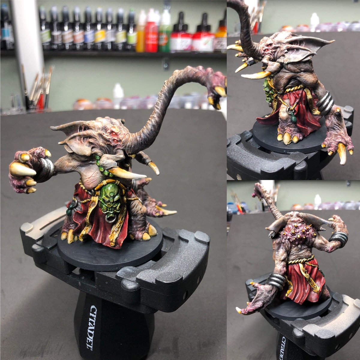 tomphilbrick's tweet photo. Some still shots of the @CMONGames #Hellephant #wepaintminis https://t.co/7axVK6aXuX