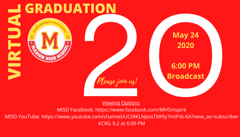 2020 MHS Virtual Graduation Ceremony - Together, Apart

Graduation Information can be found here: docs.google.com/document/d/1LF…