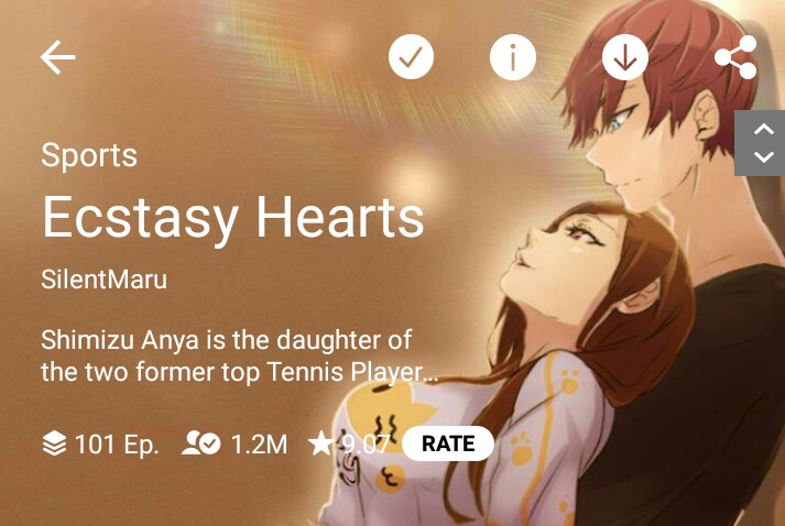 Ecstacy Heart (Completed)This is also one of the first story I have read. I'm so inlove with the artstyle plus the plot. Sports genre is my go-to genre and I can tell you this is one the best. (☞ ͡ ͡° ͜ ʖ ͡ ͡°)☞