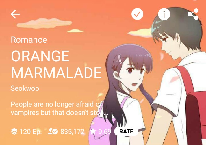 Orange Marmalade (Completed) This is my first ever story and I still remembered how I look when I was crying while reading this :(( ++ It has a drama adaption with the same title. ヽ( 'ω' )ﾉ