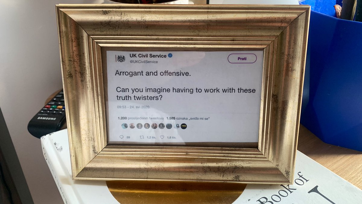 Don’t worry about them deleting the tweet. I’ve framed it.