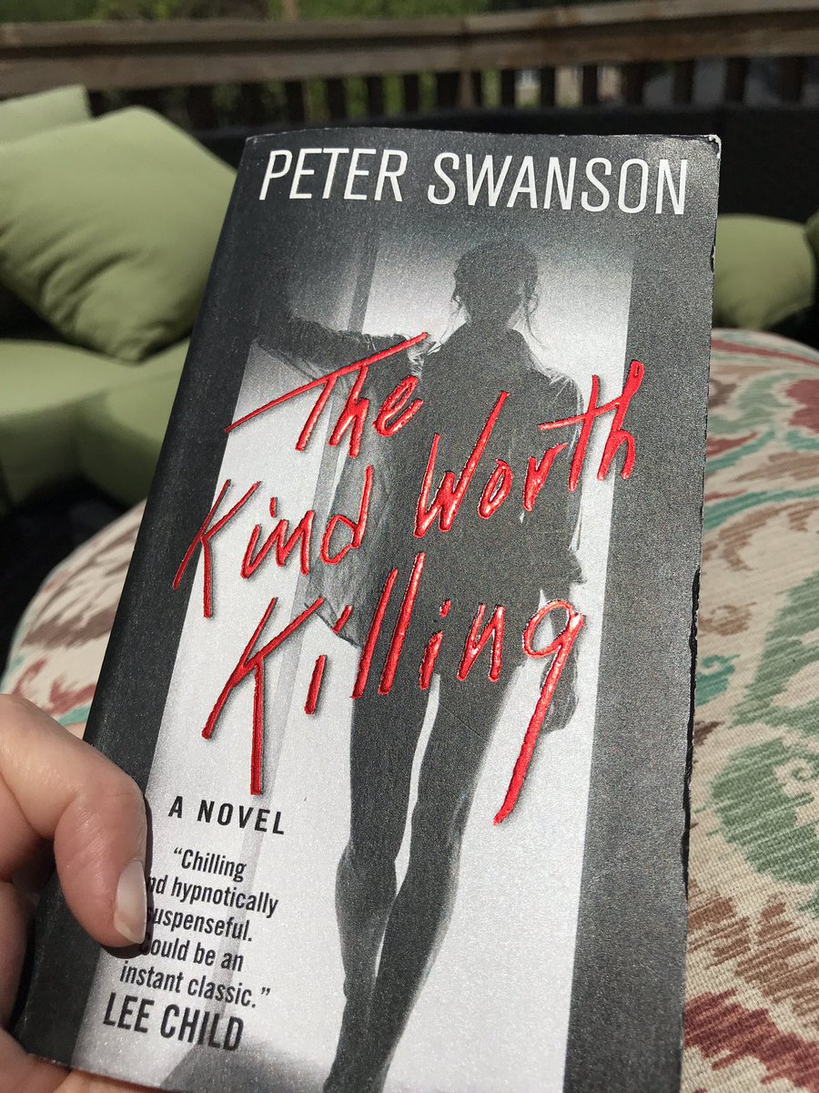 Perfect deck read for the long weekend!! @PeterSwanson3 #amreading #summerreads