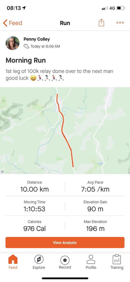 I only started running 4wks ago for our 100k relay for #Mind super proud of our team raising a great amount of money for an amazing charity💙