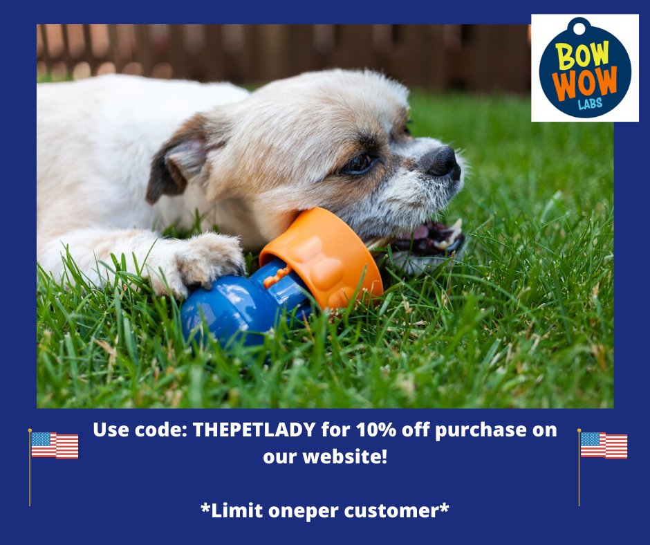 petladyworld's tweet photo. Looking for ways to keep your pet busy & occupied while you cook on the grill this #MDW? #BullySticks & #BullyBuddy from @Bowwowlabs make a GREAT goodie that your pup will LOVE! Use code THEPETLADY to get 10% off your online purchase. https://t.co/tnDtYx2lFp