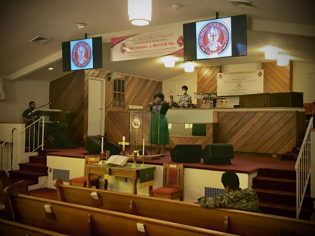 TyroneJacksonJr's tweet photo. Great Worship today at The Camp with Rev. Erica Callicutt...
5-24-20
#TeamFBCC
#FBCCServingWithASpiritOfExcellence
#FBCC2020Vision
#FBCCBecomingABetterMe2020
#FBCCPreparingForTheNext2020
#RevDrTyroneJacksonJr https://t.co/PIBEuuEm4r