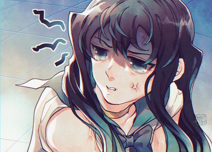 mint-tan | CF21 A-20さんがTwitterに投稿した時透無一郎(鬼滅の刃)のイラスト。