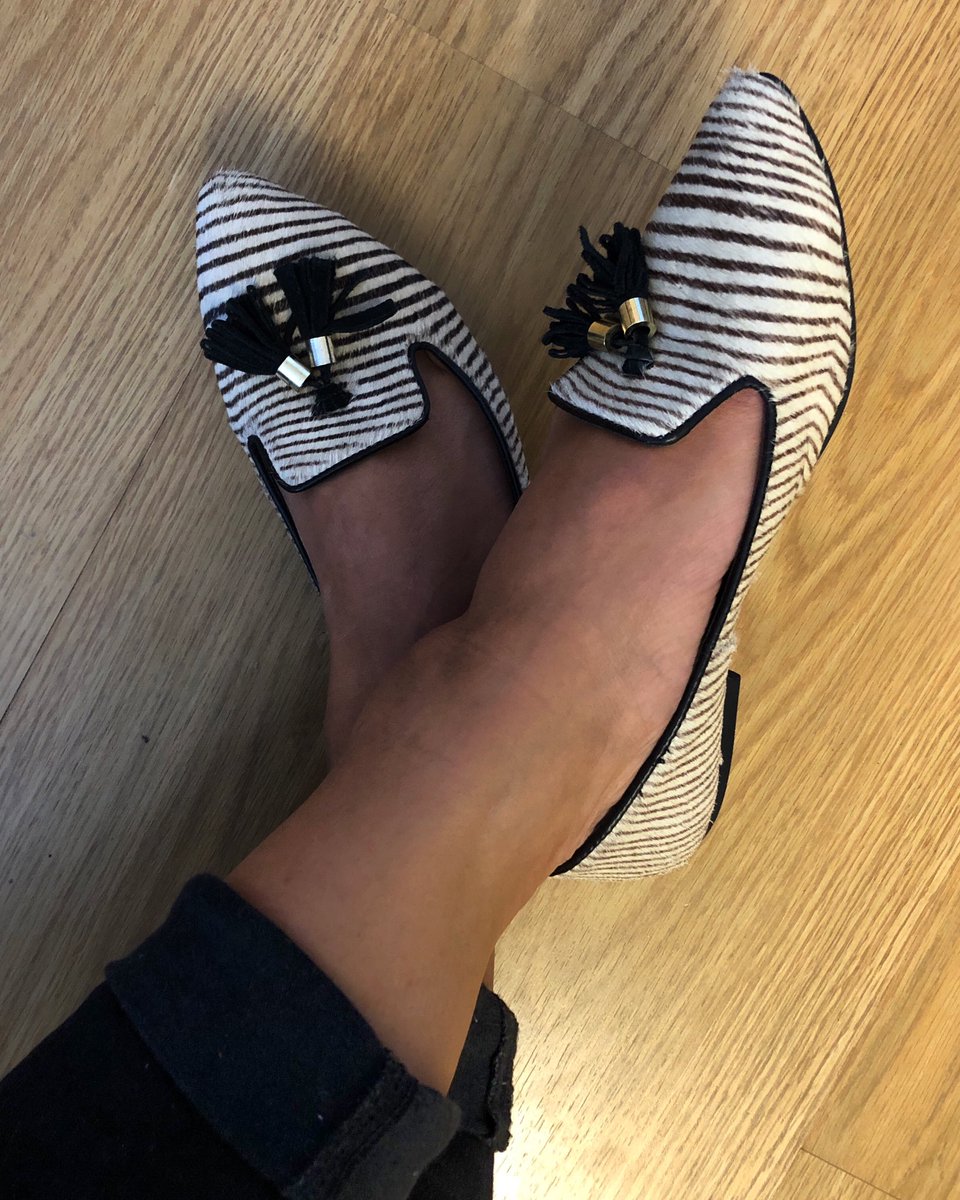 sarah_church's tweet photo. No zebras were harmed in the making of these shoes.
#isolationflats #zebra https://t.co/OcI7uZ26Jm