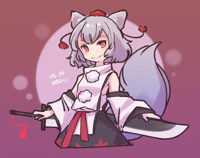 椛さん。 #深夜の真剣お絵描き60分一本勝負 
