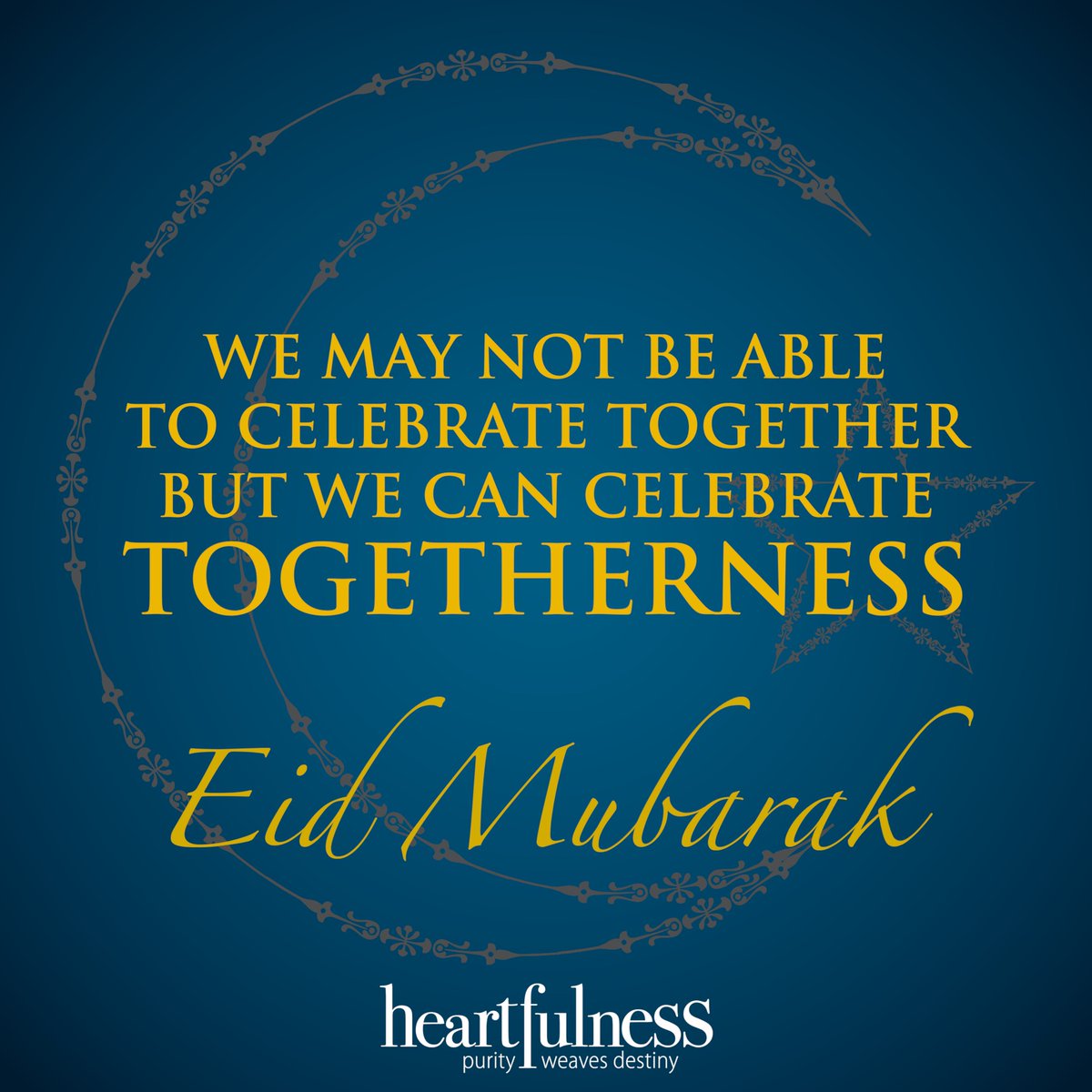 sanjaysehgal's tweet photo. Happy Eid to whole humanity, a reminder that the LIGHT that already exist in all our Hearts are all the same.

Physical distancing doesn’t stop us to celebrate Unity and Togetherness.

#unity #eid #eidmubarak #togetherness #heartfulness #samelight #heart #joy #celebration https://t.co/N4oyAOqu7F