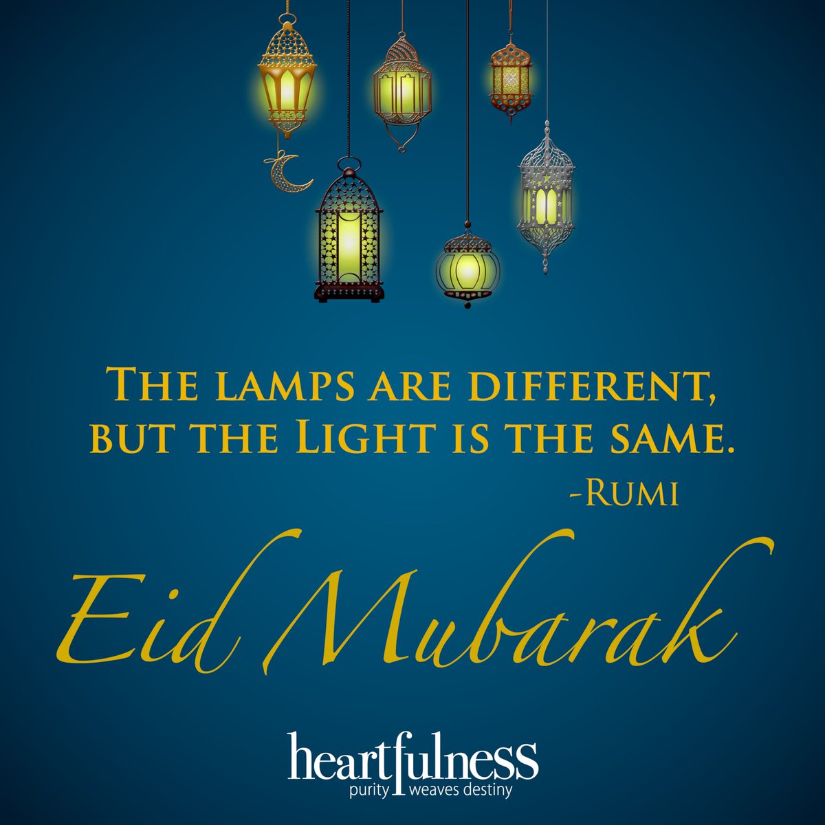 sanjaysehgal's tweet photo. Happy Eid to whole humanity, a reminder that the LIGHT that already exist in all our Hearts are all the same.

Physical distancing doesn’t stop us to celebrate Unity and Togetherness.

#unity #eid #eidmubarak #togetherness #heartfulness #samelight #heart #joy #celebration https://t.co/N4oyAOqu7F