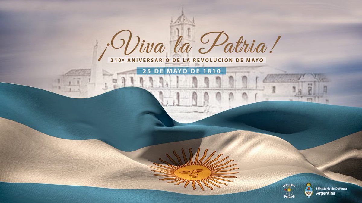 Armada_Arg's tweet photo. #BuenLunes | 🇦🇷 ¡Feliz día de la Patria! 🇦🇷

#25DeMayo 
#RevoluciónDeMayo https://t.co/37TfnJ9I4m