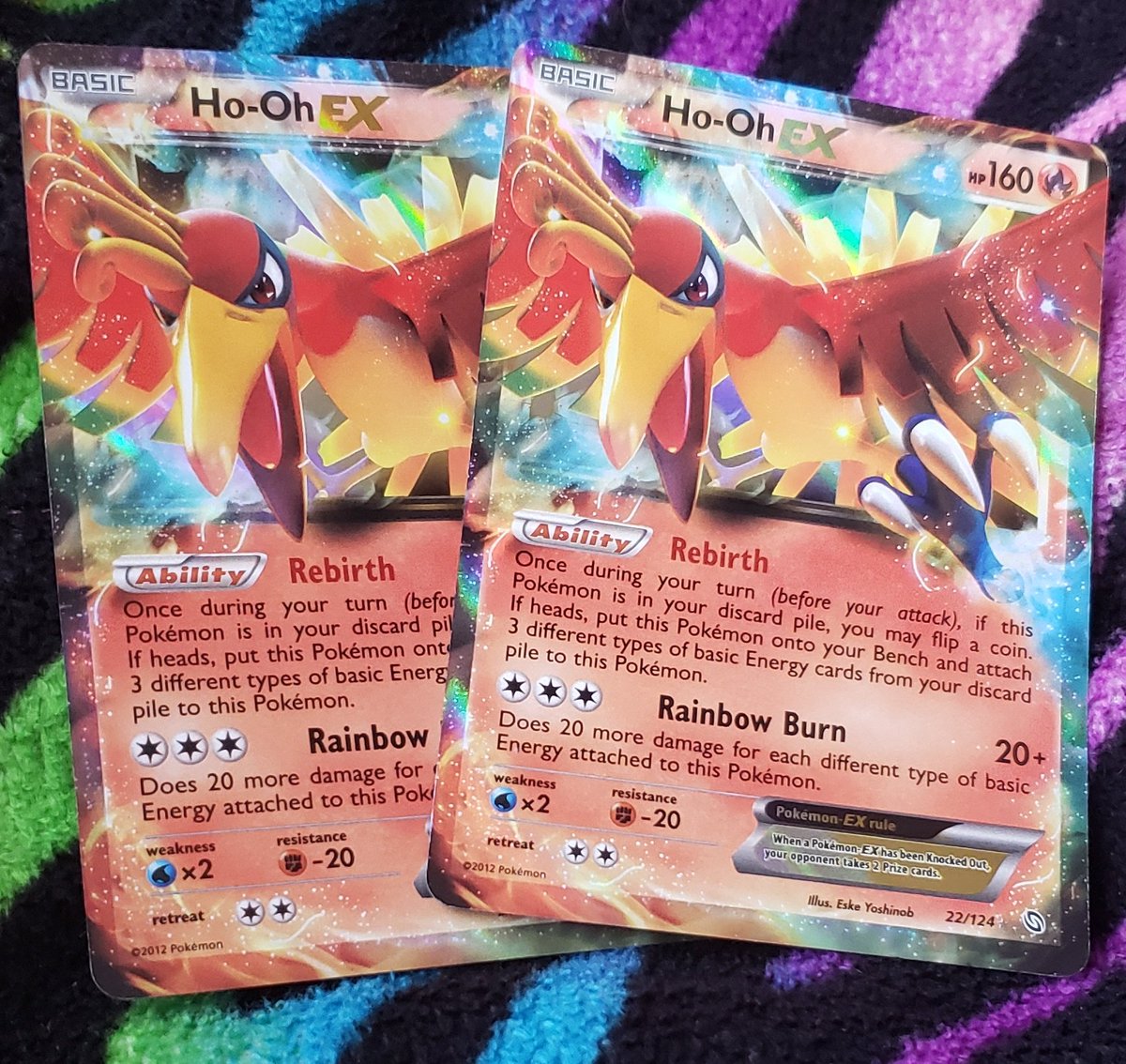 ho-oh ex!!i actually have two of them! they both came from the booster pack that was with my latios tin!!