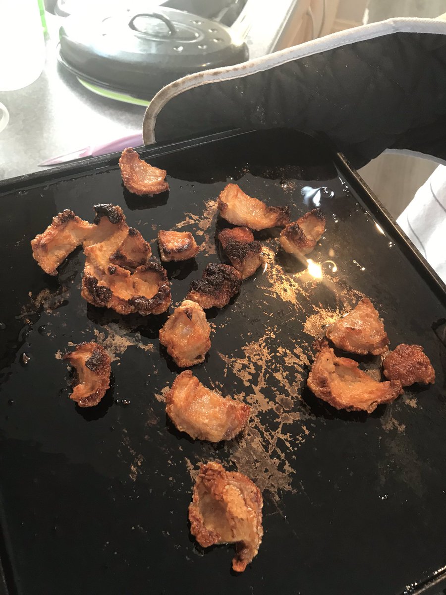 nickmhyde's tweet photo. Yes, #DominicCummings is a naughty boy but look... today I made my first ever pork roast... with crackling. Boom! I’m 42! #SundayRoast #chuftybadge 🐷 https://t.co/fUVJ26zOup