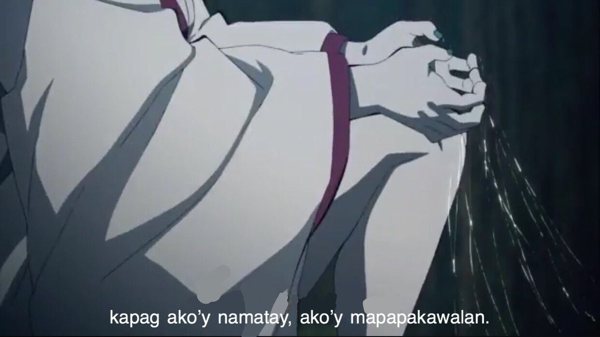 devildazai's tweet image. kimetsu no yaiba but with tagalog subtitles.