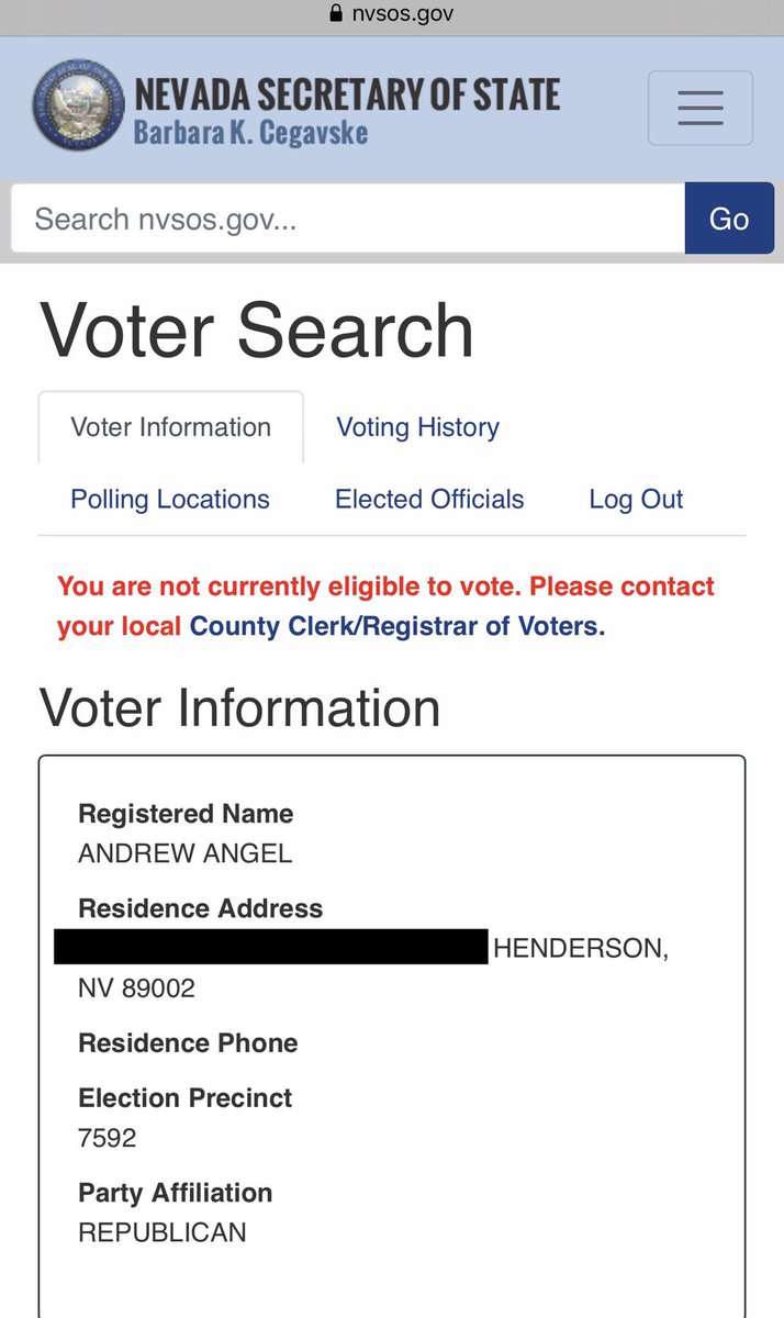 What is going on with this Nevada election  @realDonaldTrump ?Republicans that voted for me are finding out that their ballots have been “voided.” On top of that, ballot harvesting is being allowed in my primary...but ONLY by those the state hand selects to do it. This is FRAUD!  https://twitter.com/andrewangelcg/status/1264611306654449664