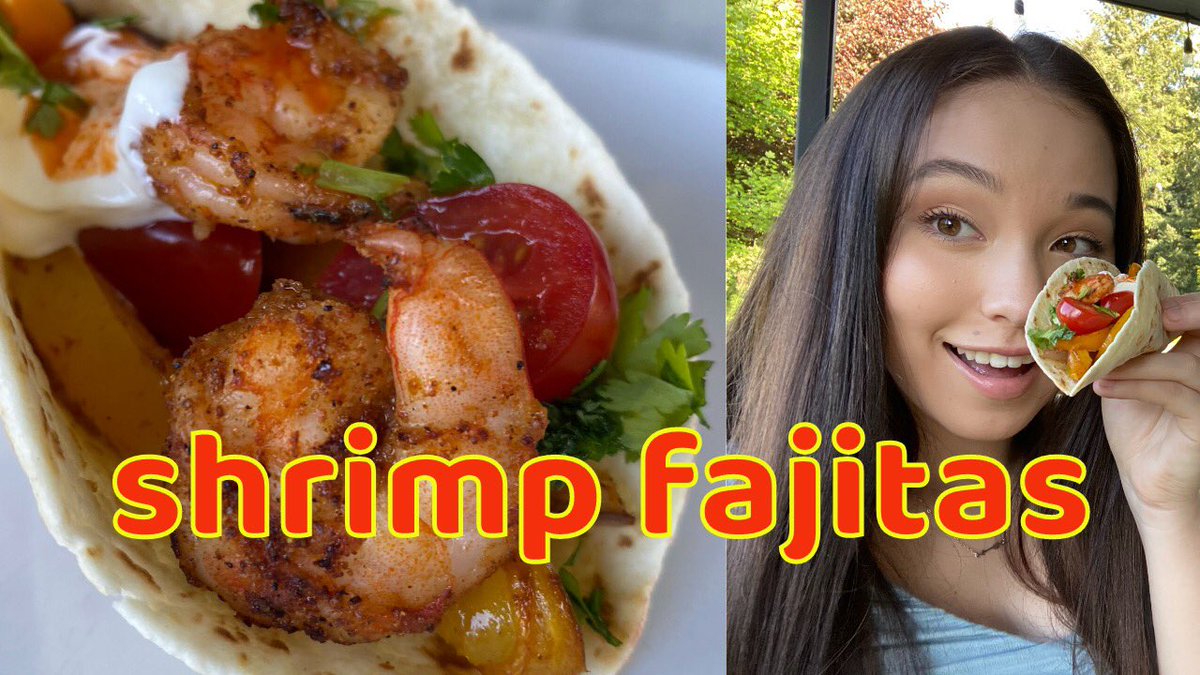 CookWithAmber's tweet image. New video up on my channel! I found a recipe for shrimp fajitas on Pinterest, and decided to test them out! Click the linkl to come along and cook dinner with me!🍤🌮
youtube.com/watch?v=np4-5C…
