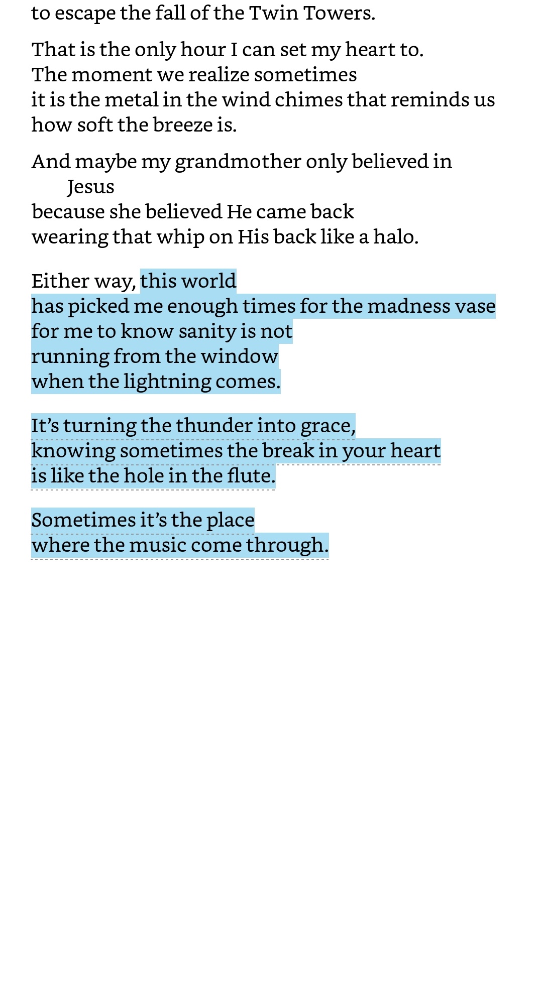 Marianne David Twitterren: "Gospel Salt - Andrea Gibson #poemsareheartsongs #withoutpoetryweloseourway #poem #poems #poemporn https://t.co/pFPB4tQdOS" / Twitter