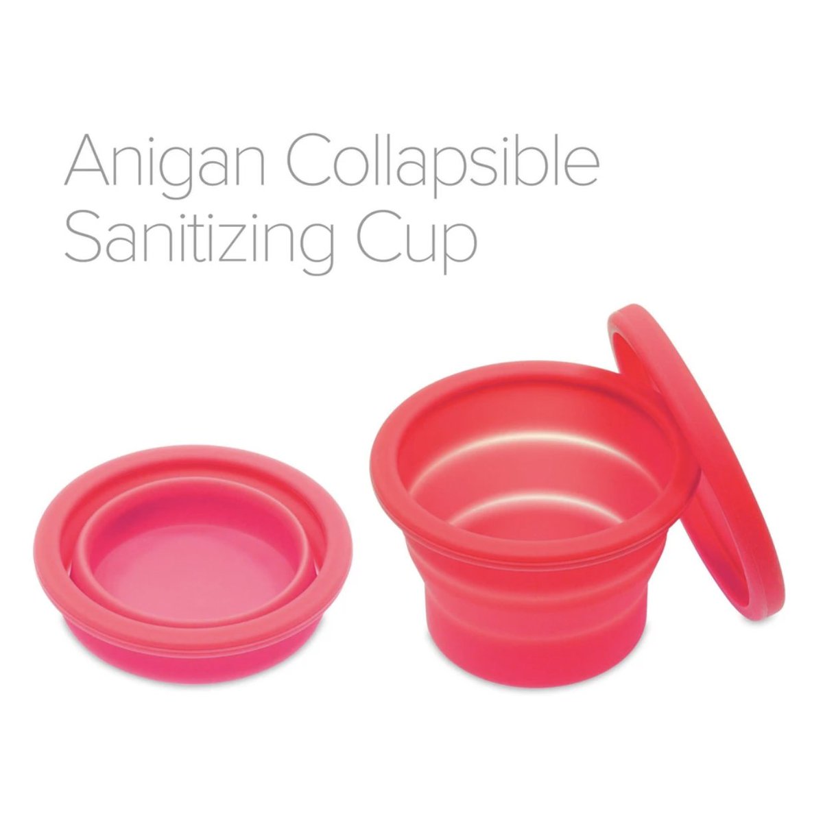 ❤️Did you know that we have collapsible sanitizing cups that match the colors of our EvaWear cups? You can check them out at anigan.com ❤️