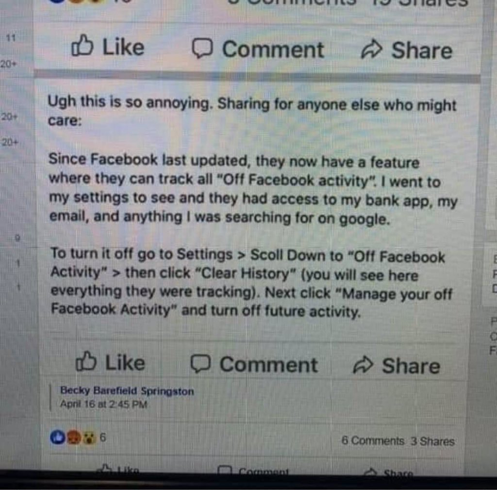 LionessHeart777's tweet image. #Facebook 😡 #OffFacebookActivity #FacebookTracking