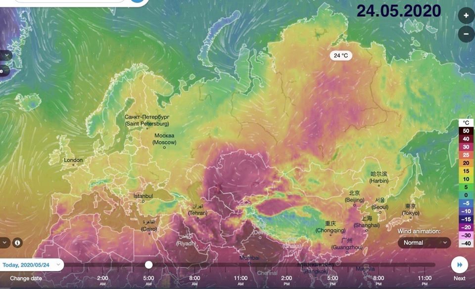 GreenpeaceCzech's tweet photo. Nejdůležitější zpráva tohoto měsíce? 
Teploty za polárním kruhem na Sibiři přesáhly 30 °C!
#SpoilerAlert 
Tohle opravdu není dobrá zpráva! 
via @Lacertko https://t.co/5js2cyQEgF