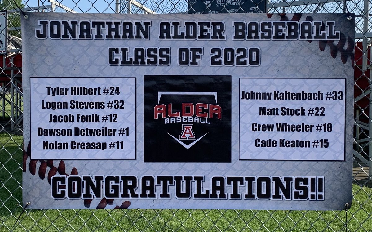 Alder_Baseball's tweet photo. Congrats to our 2020 Seniors Tyler, Logan, Jacob, Dawson, Nolan, Johnny, Matt, Crew and Cade on their Graduation Day! Words alone can’t describe how proud I am of all of you for achieving this major milestone in your lives. Earned NOT given! Love you guys!!!!! @AlderHS https://t.co/QTtROejYBs