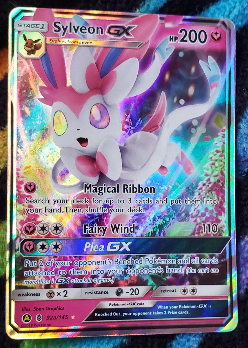 sylveon gx!!i love the model and colors of the card!!!