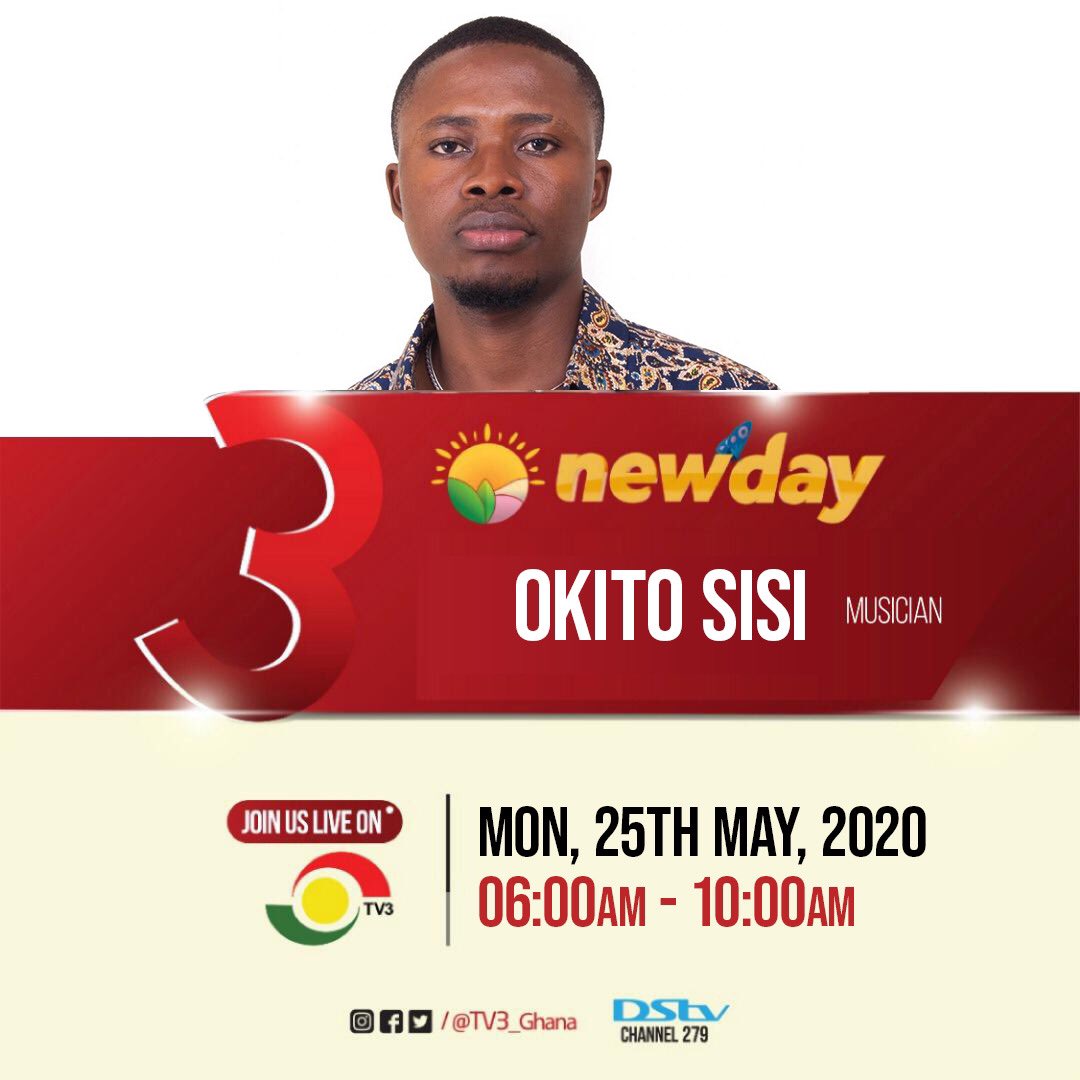 okitosisi's tweet photo. Catch Me live on @tv3_ghana #newday 8:30 am tomorrow. Don’t miss out!!! #waniawu https://t.co/9RlYu7oXV8