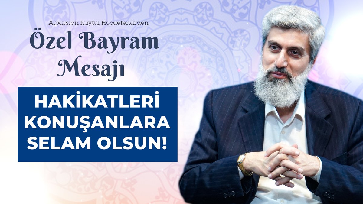 Tüm Müslümanların, tüm arkadaşlarımın, tüm sevenlerimin mübarek Ramazan Bayramı'nı tebrik ediyorum.

İzlemek için tıklayınız:
youtube.com/watch?v=xru1FY…

HayırlıBayramlar Hocam