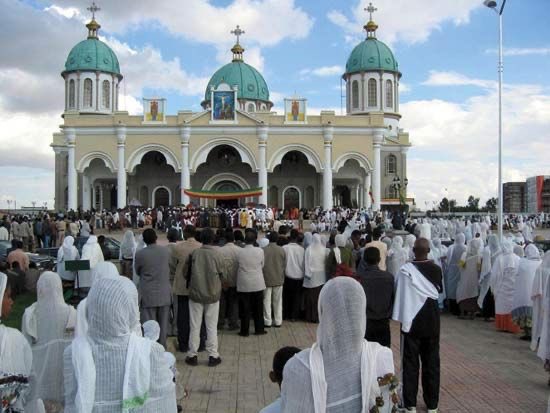 (12) Majority of the people in Ethiopia are Orthodox Christians. The Ethiopian orthodox church is the one of the oldest forms of Christianity in the world.