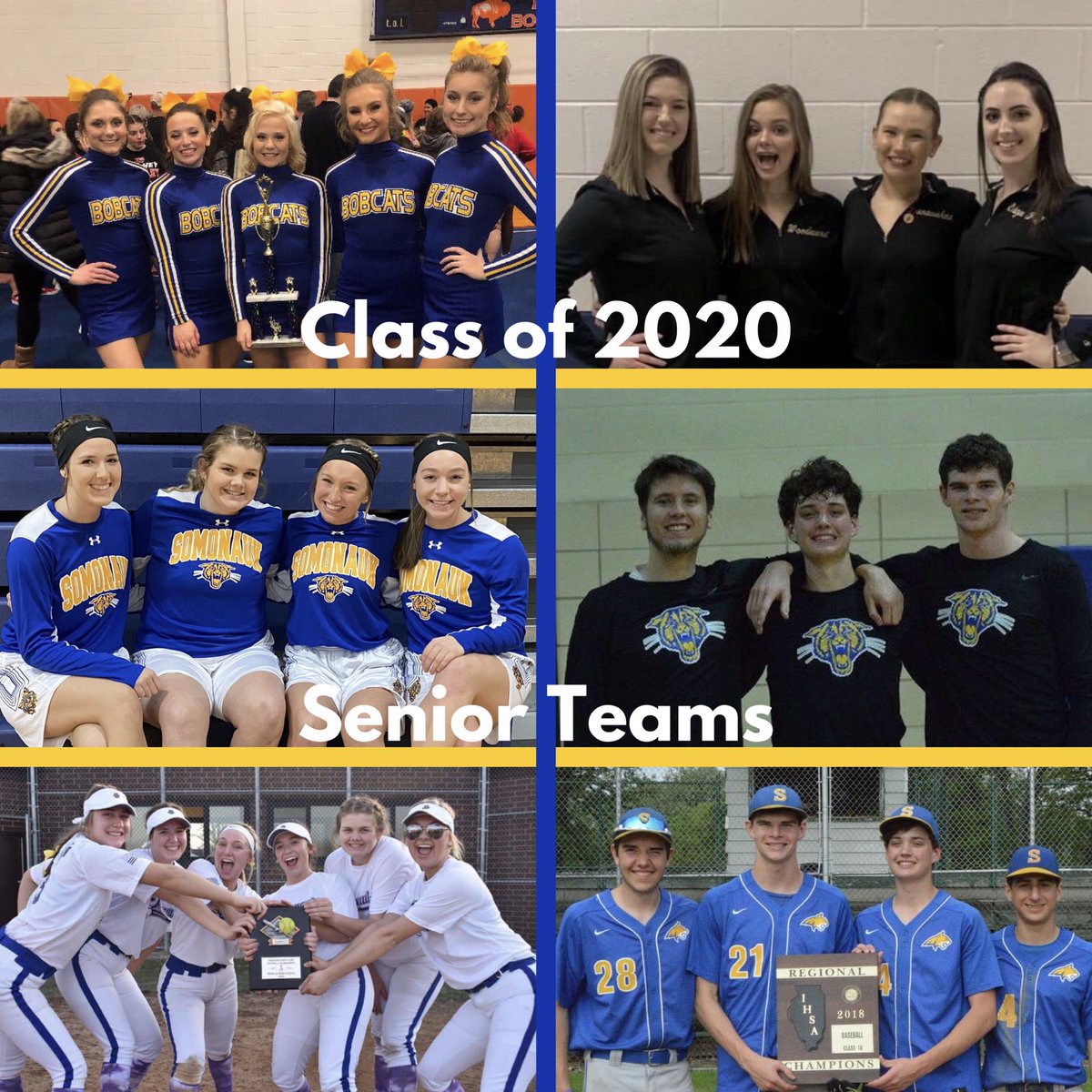 BlueCrew432's tweet photo. Today we will be recognizing our seniors athletes on all teams in this thread!

Class of 2020: Thank you for all of your hard work and dedication to Somonauk! #bobcats432 https://t.co/eKxbfVZ3AZ