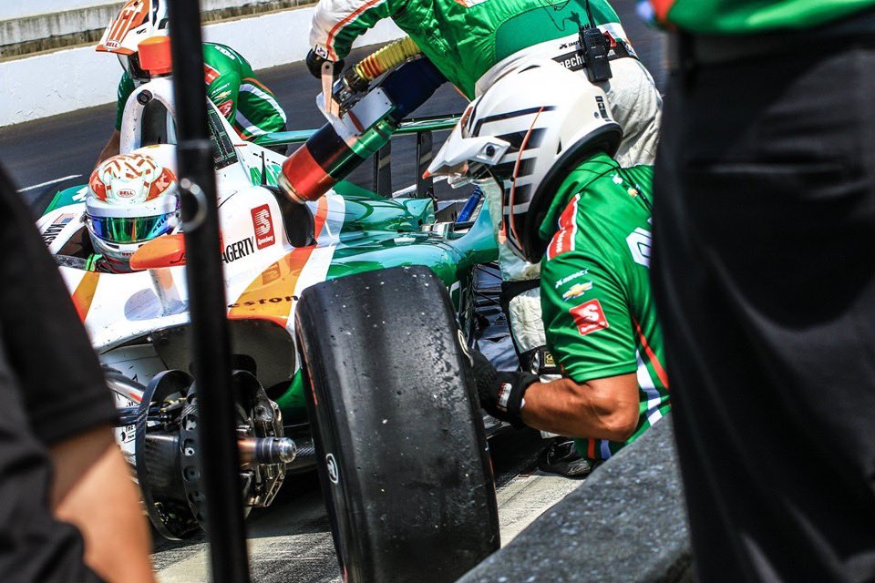 I’ve had so many incredible memories at the Speedway in May, it feels strange spending this one at home. Working hard to take the green flag in August! #Indy500