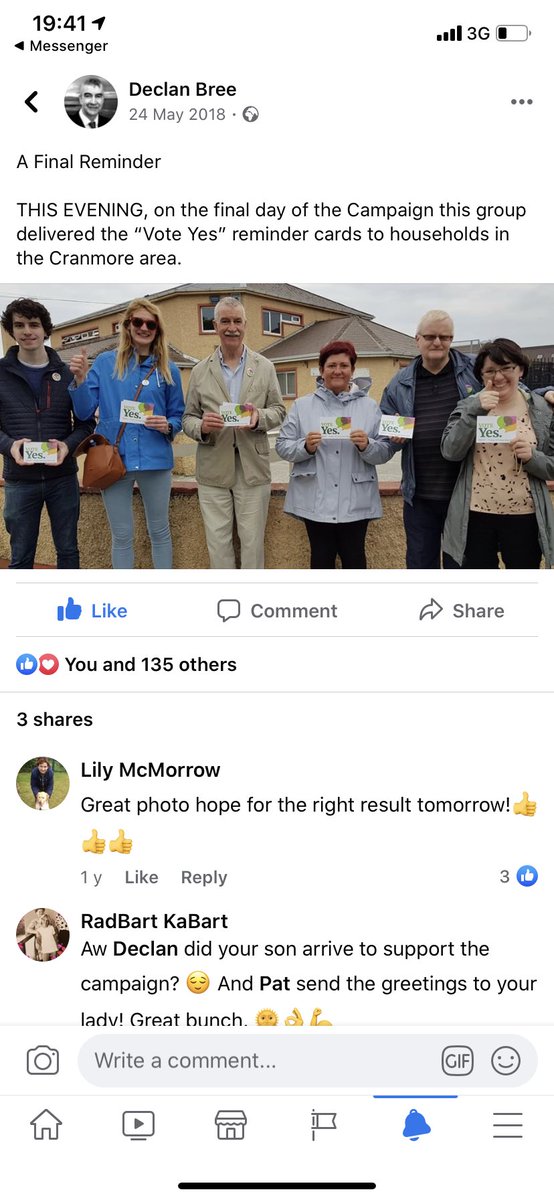 Cllr Elisa O'Donovan (@elisaodonovan) on Twitter photo A repeal memory sent on to me by <a href="/Declan_Bree/">Cllr Declan Bree</a>. The final day of campaigning for <a href="/TFYSligo/">Together for Yes Sligo</a>. I learnt so much from Declan during that campaign. A really wonderful Cllr in Sligo and it was an honour to campaign there during the repeal campaign. Really enjoyed my time in Sligo ❤️ A repeal memory sent on to me by <a href="/Declan_Bree/">Cllr Declan Bree</a>. The final day of campaigning for <a href="/TFYSligo/">Together for Yes Sligo</a>. I learnt so much from Declan during that campaign. A really wonderful Cllr in Sligo and it was an honour to campaign there during the repeal campaign. Really enjoyed my time in Sligo ❤️