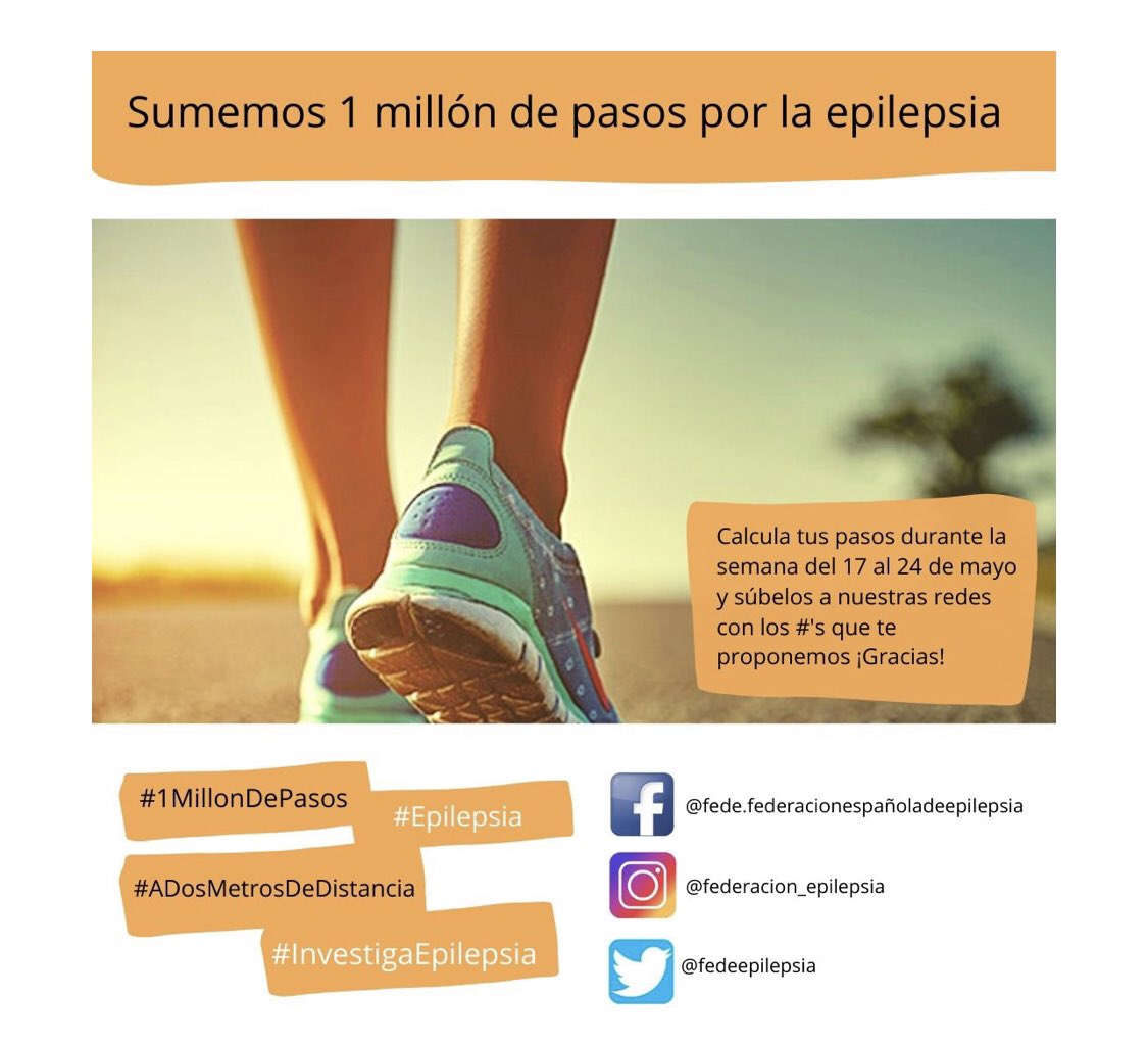 Hoy es el #DiaNacionalDeLaEpilepsia Desde aquí queremos agradecer a <a href="/fedeepilepsia/">Fedeepilepsia</a>  y al resto de asociaciones la labor de apoyo y concienciación que realizan. #1MillonDePasos
<a href="/apoyodravet/">ApoyoDravet</a> <a href="/ALCEEpilepsia/">ALCE Epilepsia</a> <a href="/ApiceEpilepsia/">Apice Epilepsia</a> @EpilepsiaHRI <a href="/ClinicaCorachan/">Clínica Corachan</a>