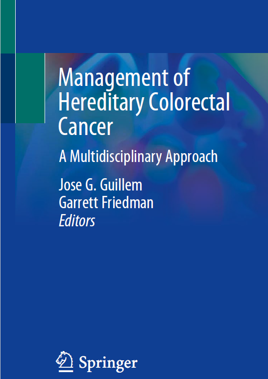 Sean Langenfeld (@seanlangenfeld) on Twitter photo Outstanding new book from <a href="/SpringerNature/">Springer Nature</a> Drs. Guillem and <a href="/gfriedmanMD/">Garrett Friedman</a> which outlines current management and controversies in #HereditaryCRC syndromes: springer.com/us/book/978303… It even addresses the never-ending question of what to do for #LynchSyndrome and rectal cancer. Outstanding new book from <a href="/SpringerNature/">Springer Nature</a> Drs. Guillem and <a href="/gfriedmanMD/">Garrett Friedman</a> which outlines current management and controversies in #HereditaryCRC syndromes: springer.com/us/book/978303… It even addresses the never-ending question of what to do for #LynchSyndrome and rectal cancer.