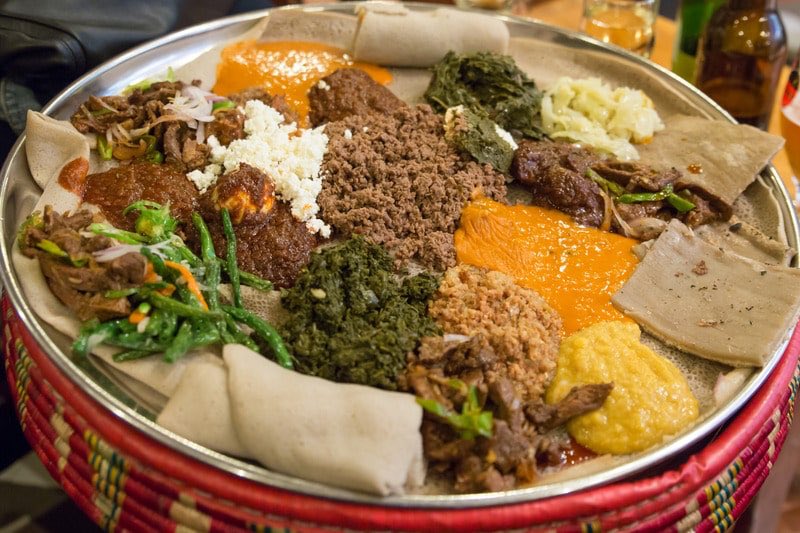 (18) Ethiopian food (injera) is actually considered to be one of the most healthiest food with many vegetarian/vegan options ! If you are not habesha, I recommend you go try it!  (craving injera now )