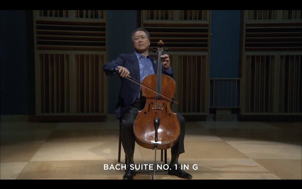 CPRClassical's tweet photo. Are you watching @YoYo_Ma  live right now on our website or streaming on CPR Classical? He's performing all 6 of the Bach cello suites live and uninterrupted for the next 2.5 hours. Watch and listen here: https://t.co/vXJCEOtWn3 https://t.co/Xe58I04l2S