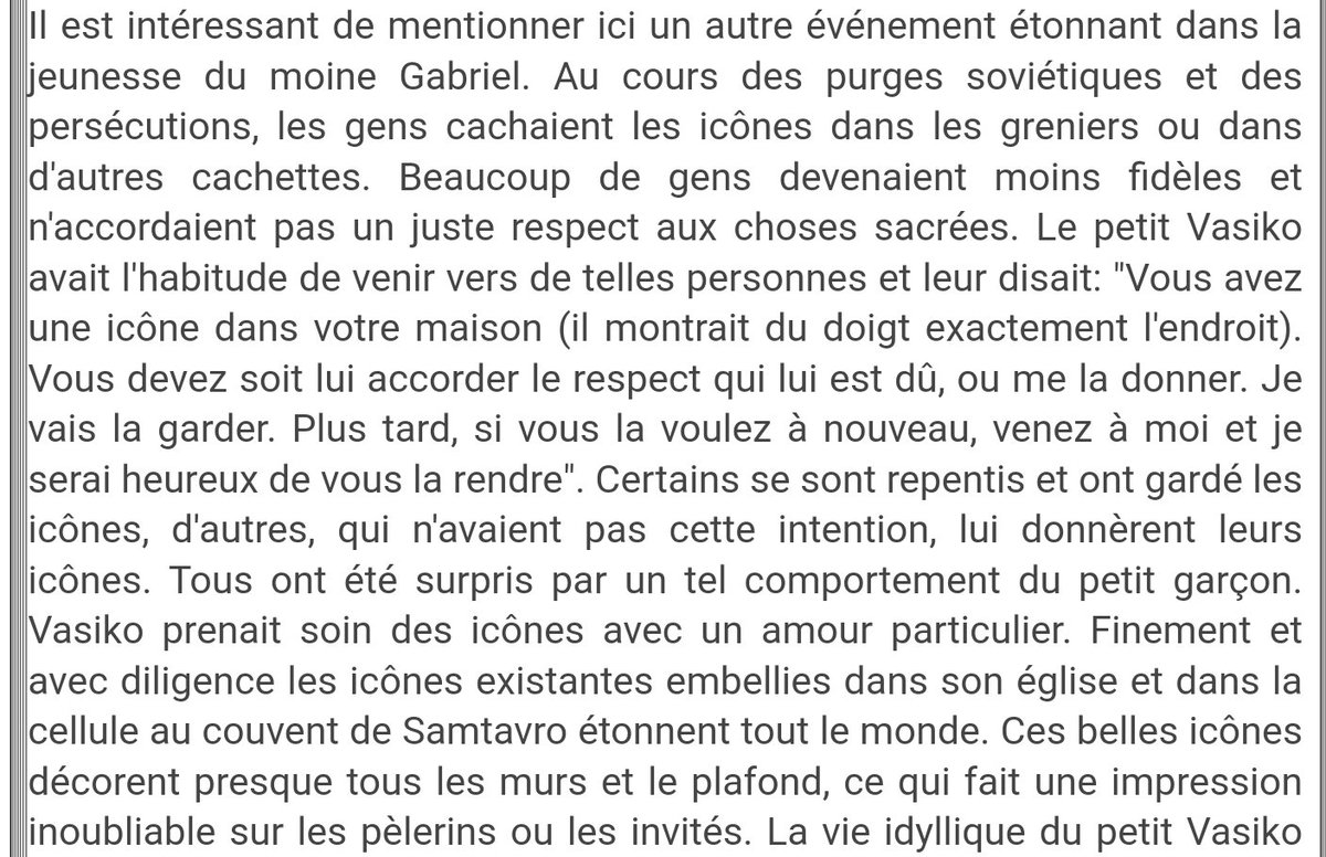 Alors qu'il était encore enfant il mettait grand soin à préserver les icônes en période de persécutions communiste : par crainte elles étaient cachaient ou jetées par les gens, lui allait les voir en demandant de les lui confier (en sachant exactement où elles étaient cachées.)