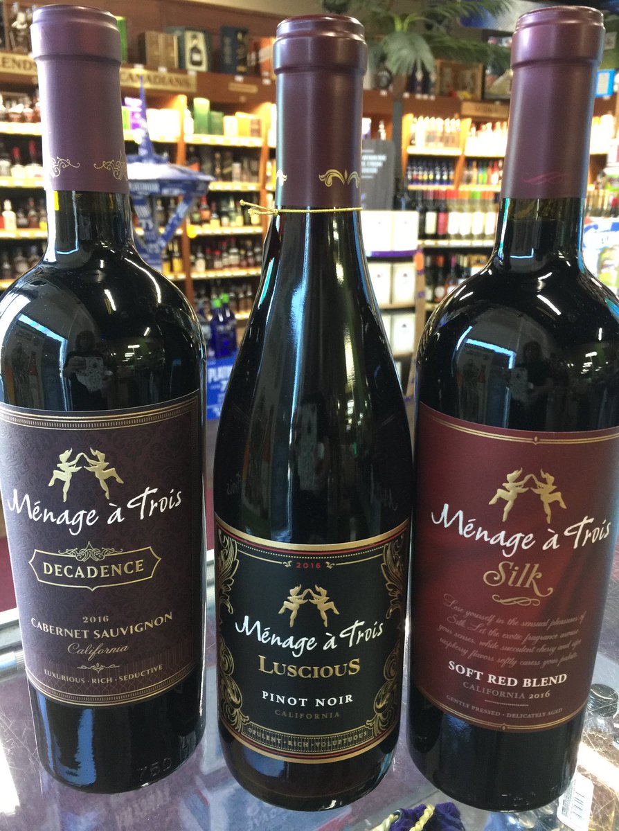 Able Sisters: Menage a Trois seriesSable: Decadence Cabernet SauvignonLabel: Luscious Pinot NoirMabel: Silk Soft Red Blend