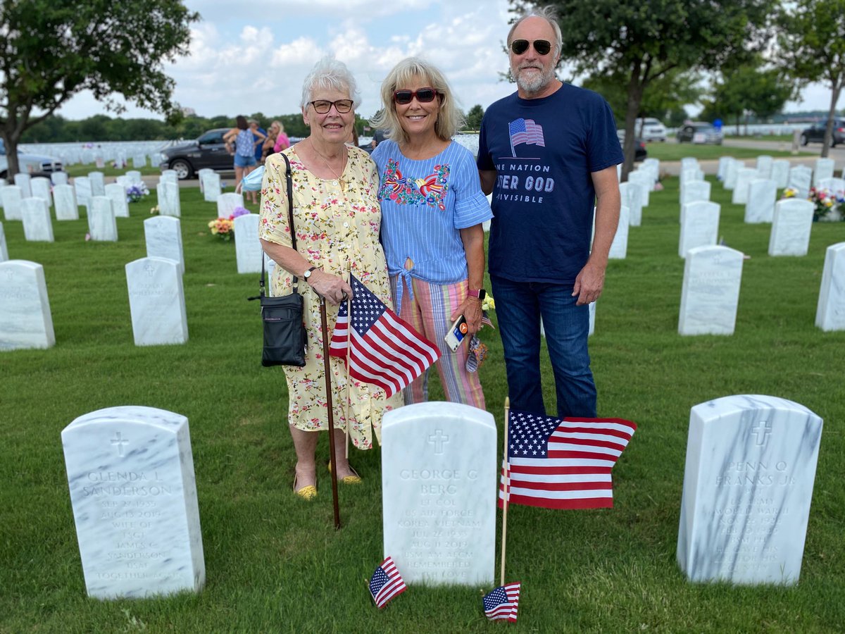 Honoring my father, LT.Col. George Berg at Ft. Sam. He also served as the 1st PTA president of ⁦@NISDHobby⁩ after Vietnam. Happy Memorial Day to all current & veteran military personnel, ROTC & loving military families ⁦@NISD⁩ #honoringourveterans #honoringservice