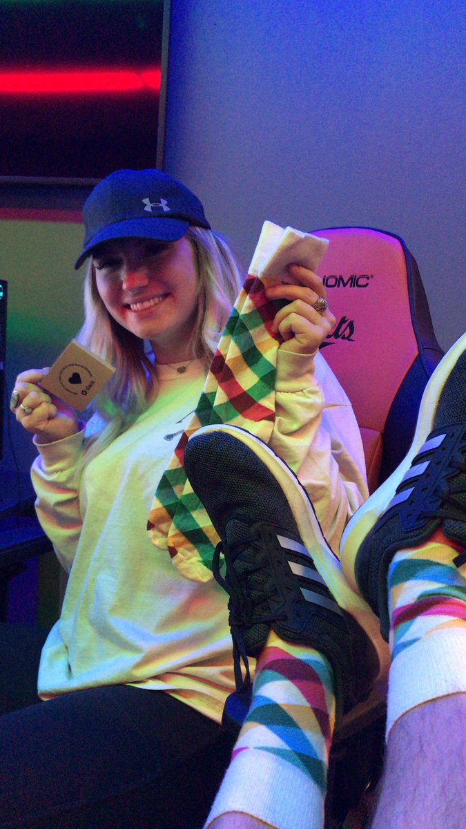 When we celebrated my 19th Birthday in the esports room ALSO MATCHING SOCKS GANGGGG