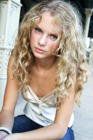 Taylor Swift but she gets older as you scroll down