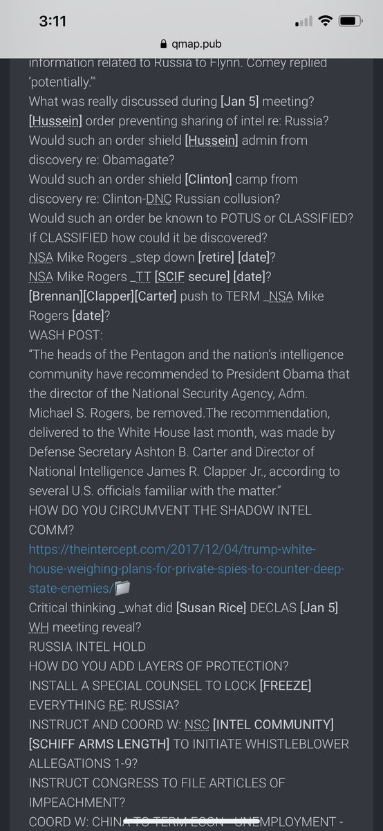 Rogers and the  @NSA knew Hussein was working on implementing a coup. How do u circumvent a shadow intel agency? By creating an intel unit operated by patriots from US Military. Think JFK secret society created after JFK was assassinated. Rogers is loyal to the US Const and