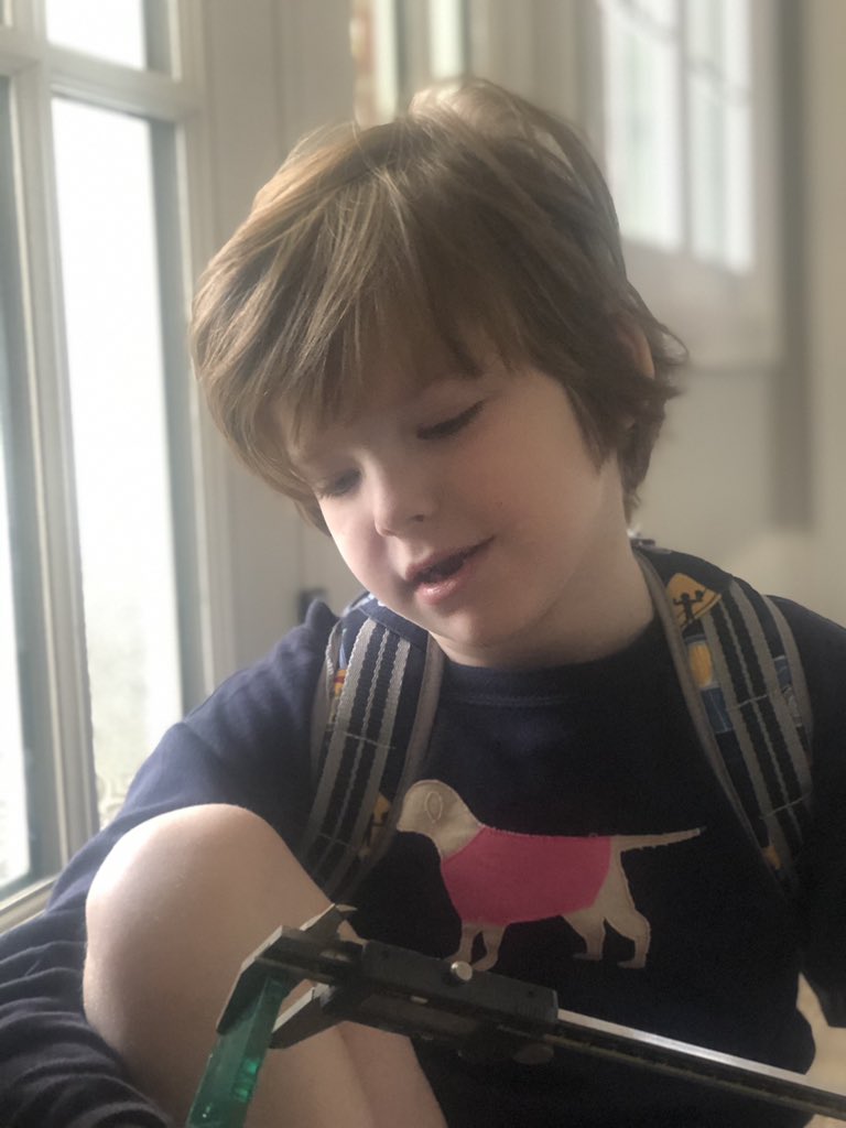Loberd3's tweet photo. I’m not sure this is what my wife meant when she said he needs to learn more math. #STEM #stemdad #RealTimeChem https://t.co/iHiBNwywzO