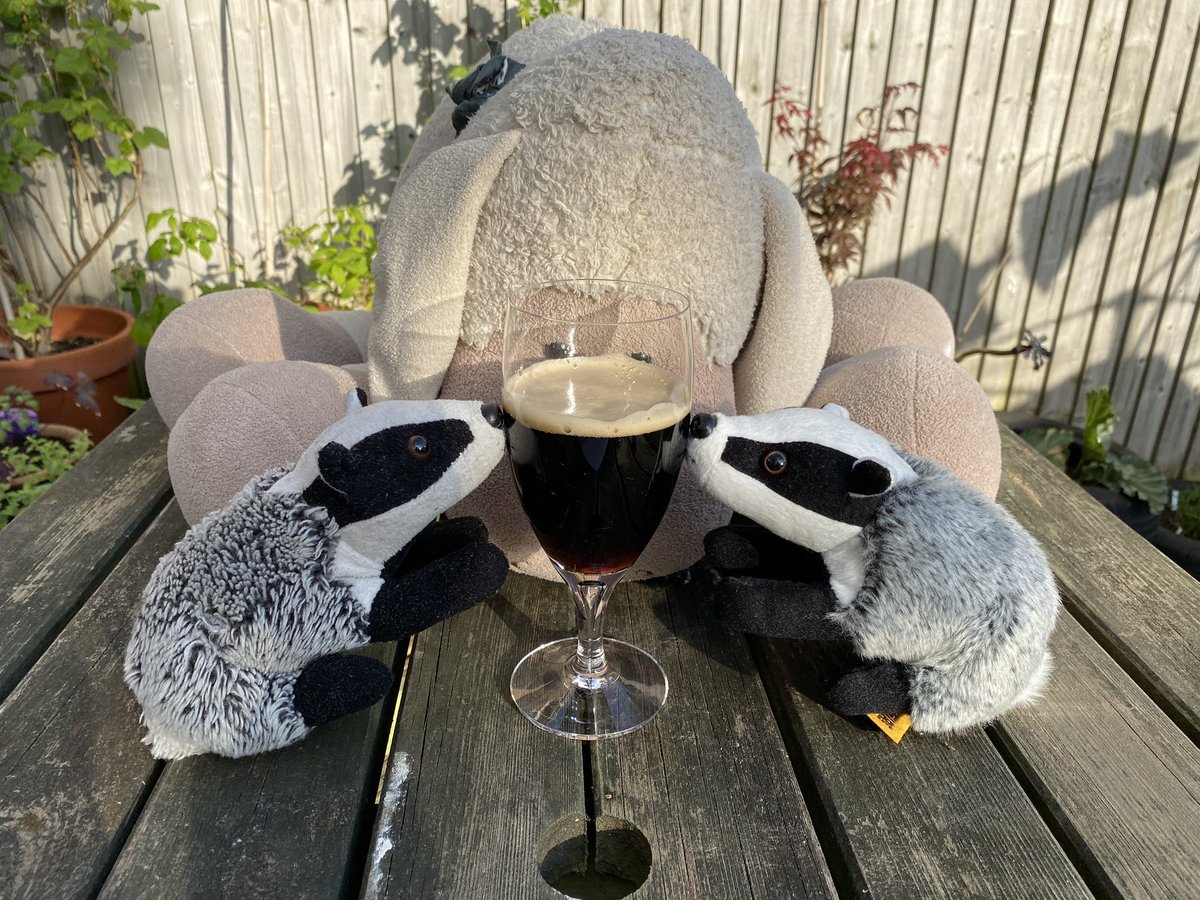 Alright lads have a gander at that. This is a dark brown/black colour, with hints of red round the edges when you hold it up to the light. Yes Barty, like a deep red rose #petespints 🍺🍺🍺🐏🦡🦡