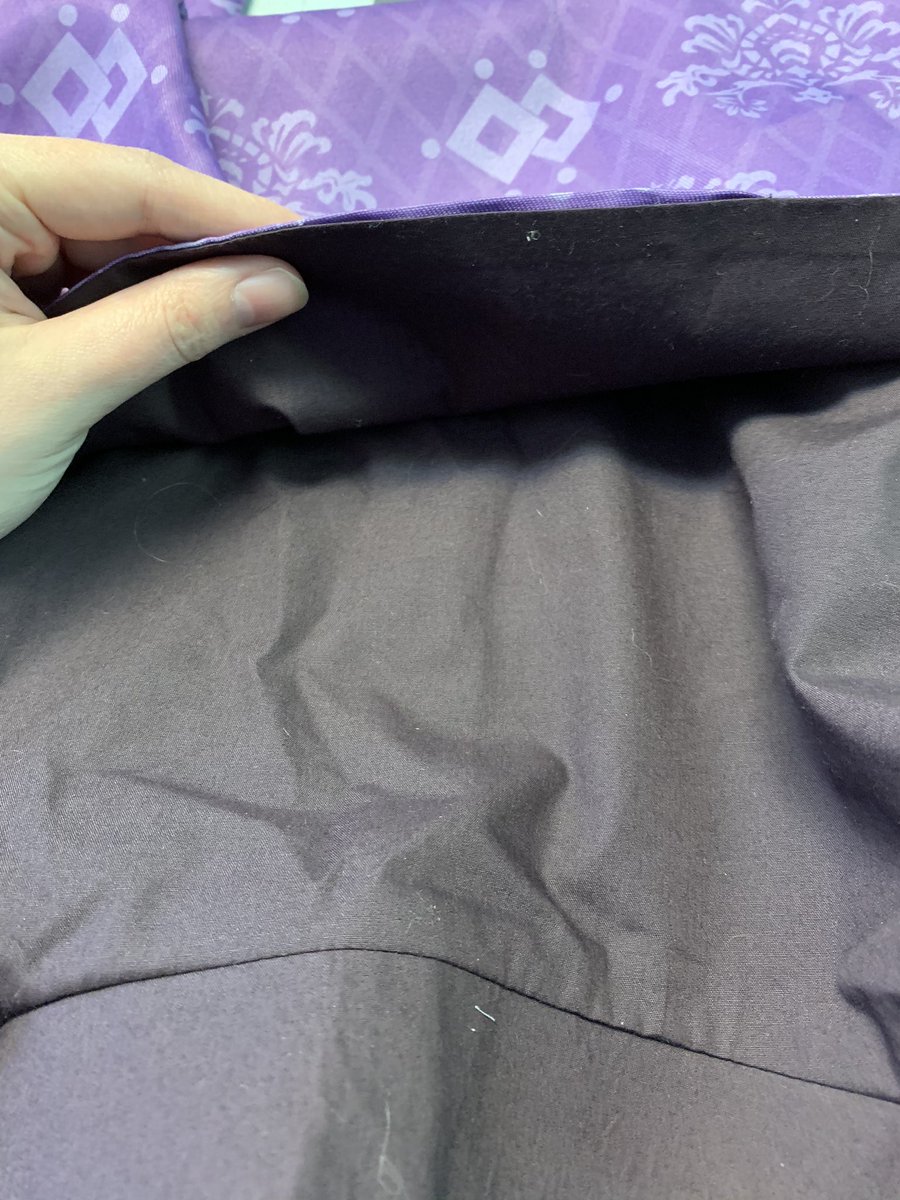 to do this i need a seamripper, fray check, and pinking shears just in case. first we find the hole to open the capelet- bagged lining garments are sewn with the lining and self facing each other, then turned inside out through a hole that’s then topstitched closed