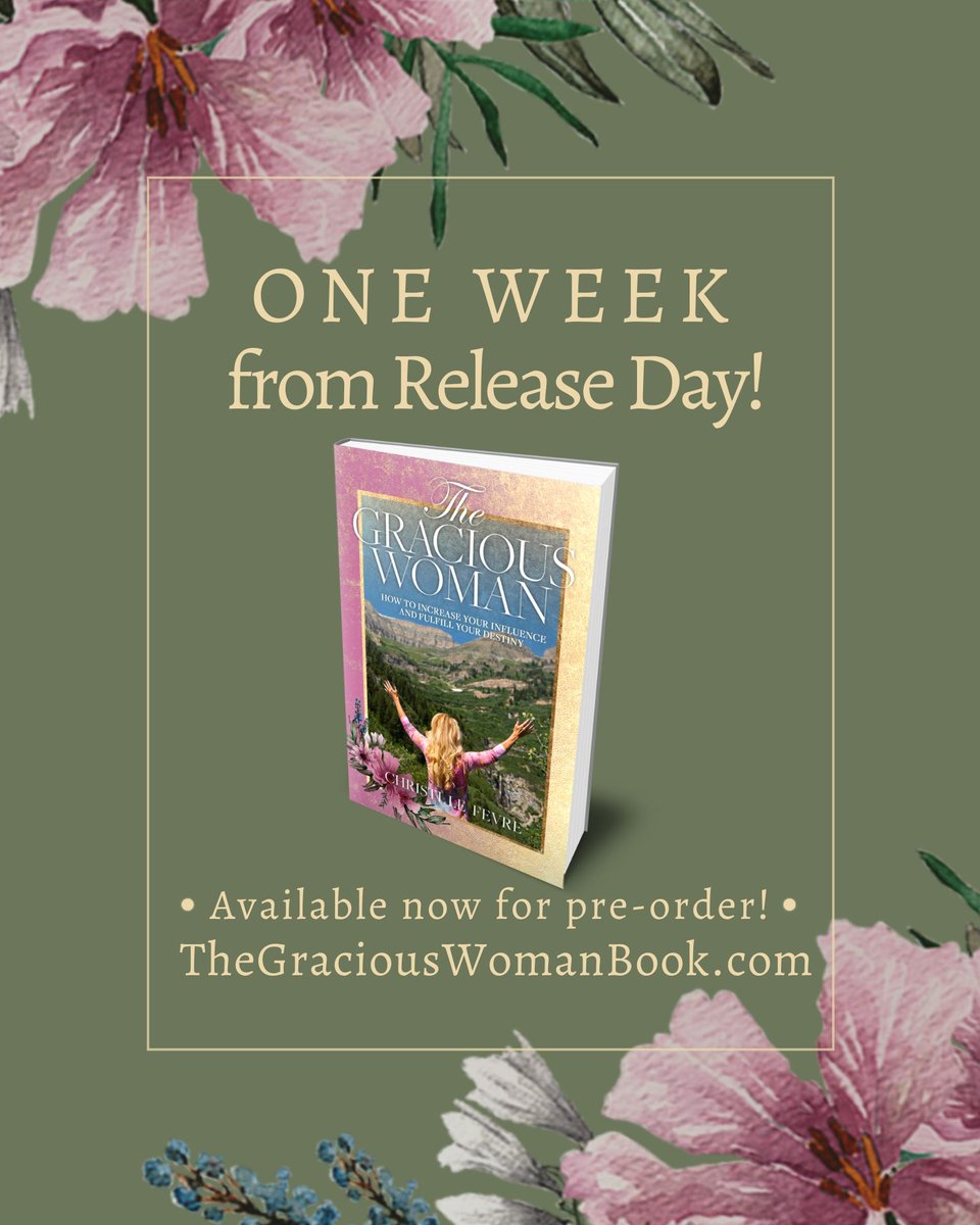 Christi_LeFevre's tweet photo. RELEASE DAY is Sunday, MAY 31st for Christi’s NEW book, #TheGraciousWoman 🌸! Please help us spread the word 📣 📣 by SHARING the #releaseday POST 📲 with your family and friends.
.
Above all, we would appreciate your prayers 🙏 for the launch of this book. https://t.co/YNKxkBKGl0