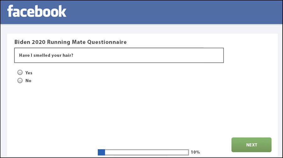 Question 1: Have I smelled your hair?